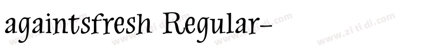 againtsfresh Regular字体转换